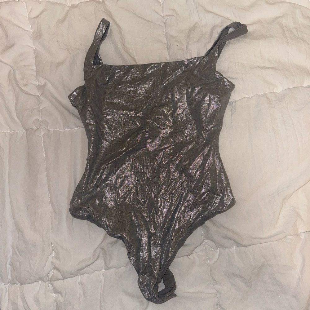 Silver Skims Bodysuit